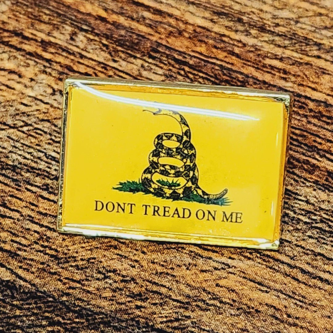 Original Gadsden "Don't Tread On Me" Enamel Lapel Pin - PatriotDepot.com