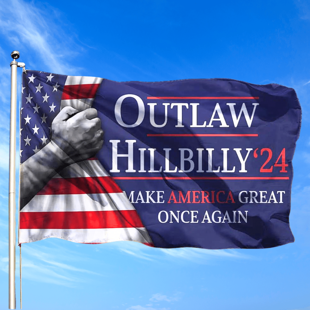 Outlaw - Hllbilly '24 Make America Great Again "Reveal" 3'x5' Flag - PatriotDepot.com