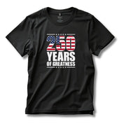 Patriotic 250 Years of Greatness T-Shirt - PatriotDepot.com
