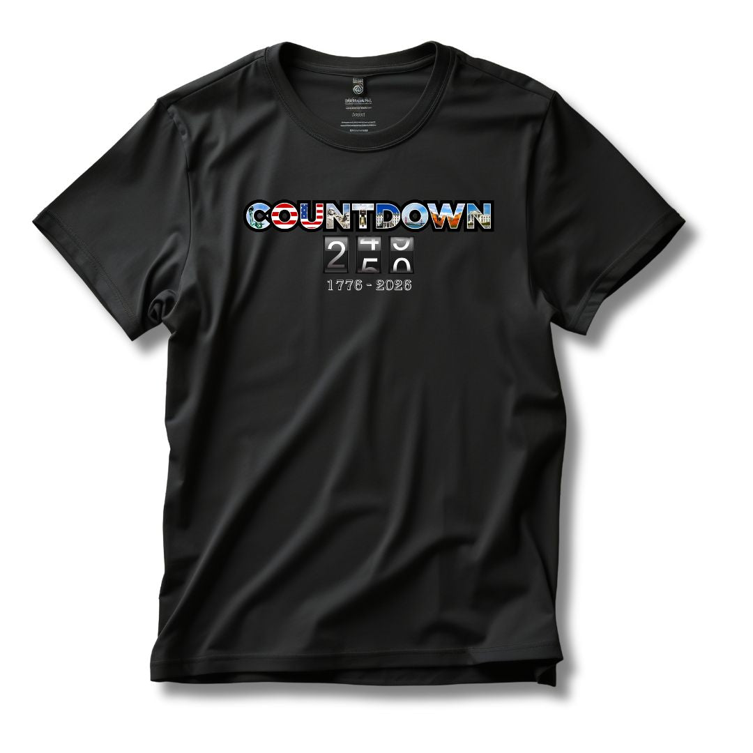 Patriotic Countdown to 250 Years T-Shirt (1776–2026 Edition) - PatriotDepot.com