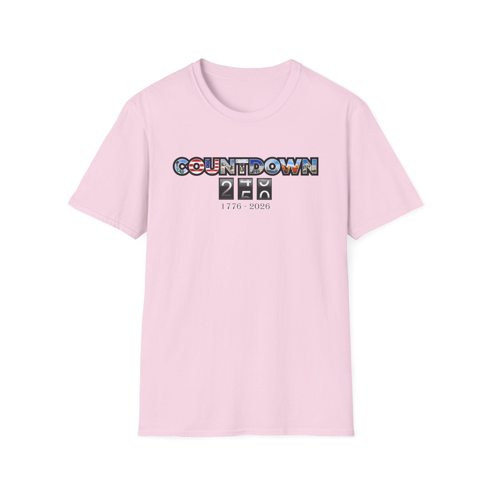 Patriotic Countdown to 250 Years T-Shirt (1776–2026 Edition) - PatriotDepot.com
