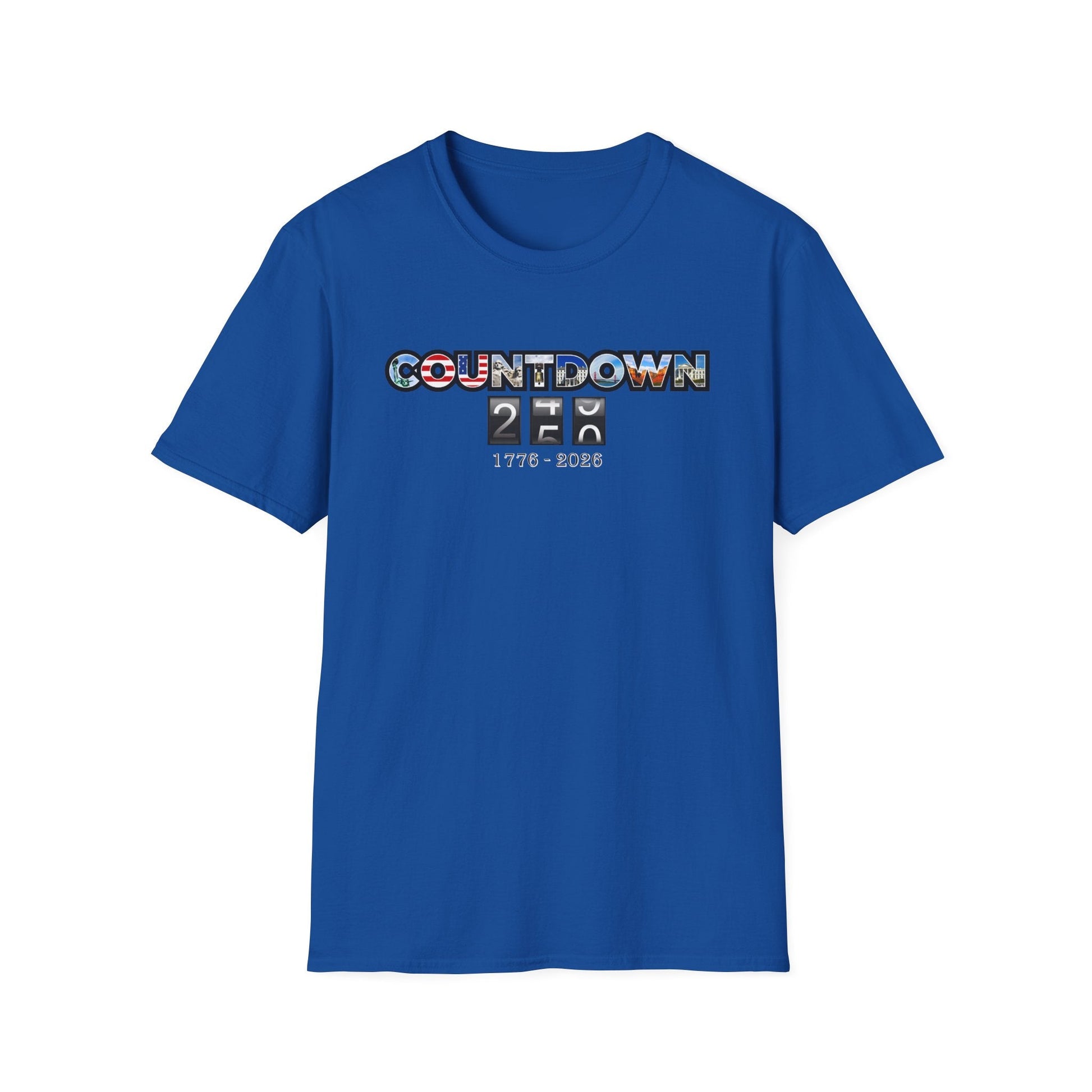 Patriotic Countdown to 250 Years T-Shirt (1776–2026 Edition) - PatriotDepot.com
