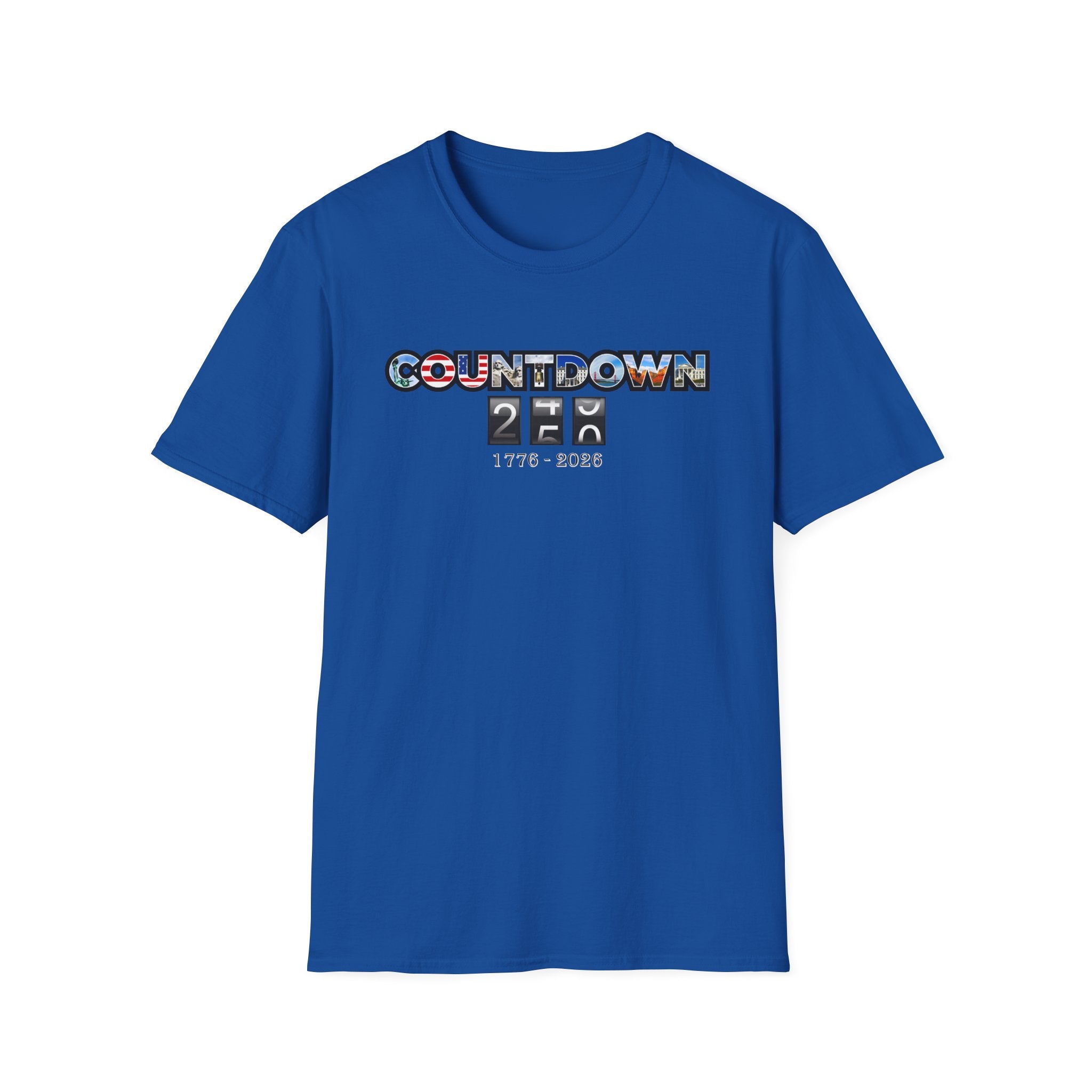 Patriotic Countdown to 250 Years T-Shirt (1776–2026 Edition) - PatriotDepot.com