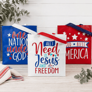 Patriotic Faith Tote Bags (3 - pk) - PatriotDepot.com