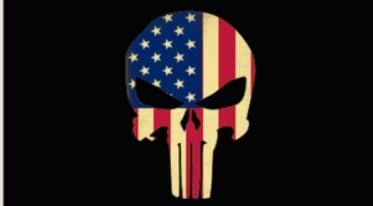 Patriotic Freedom Skull Flag - PatriotDepot.com