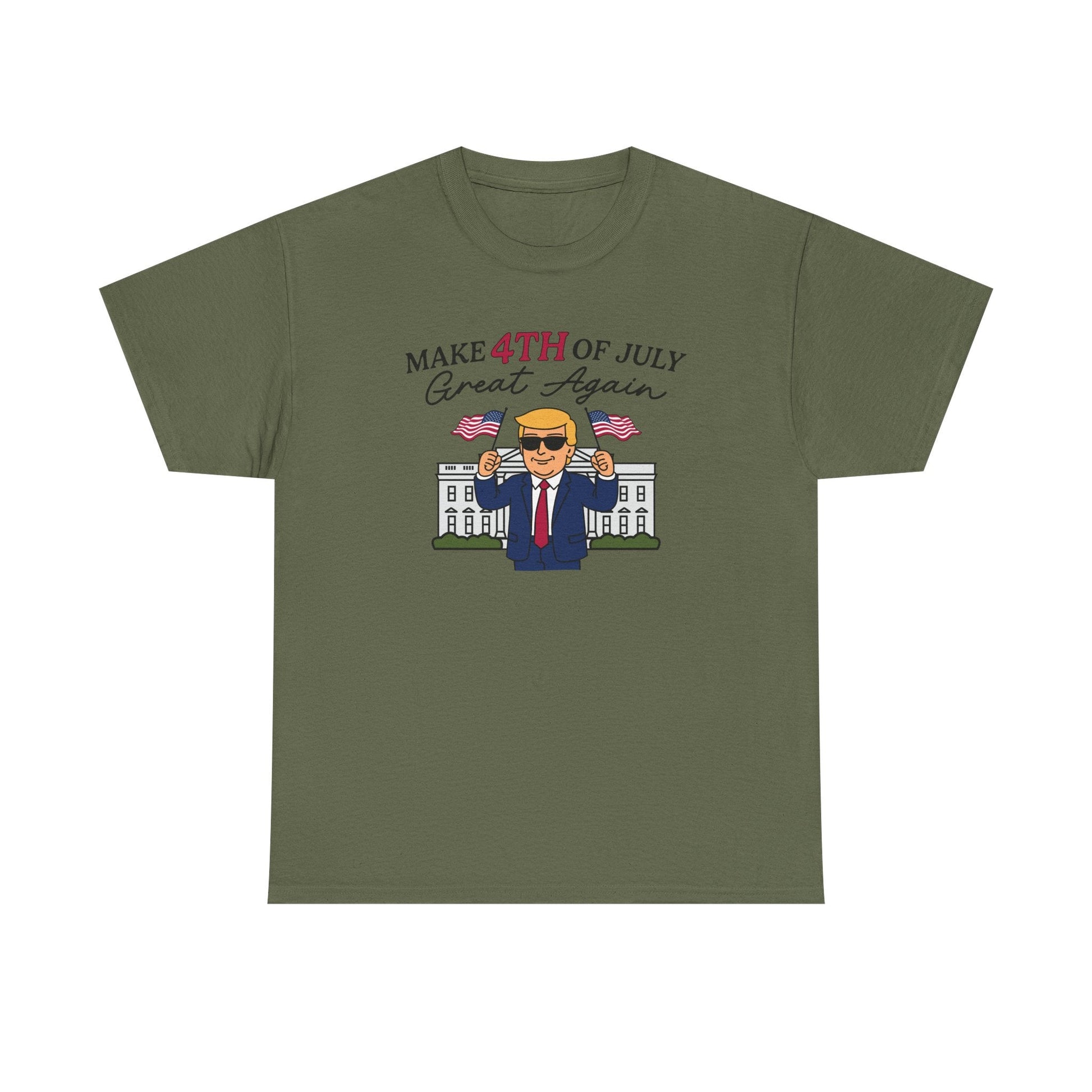 Patriotic Make 4th of July Great Again T-Shirt - PatriotDepot.com
