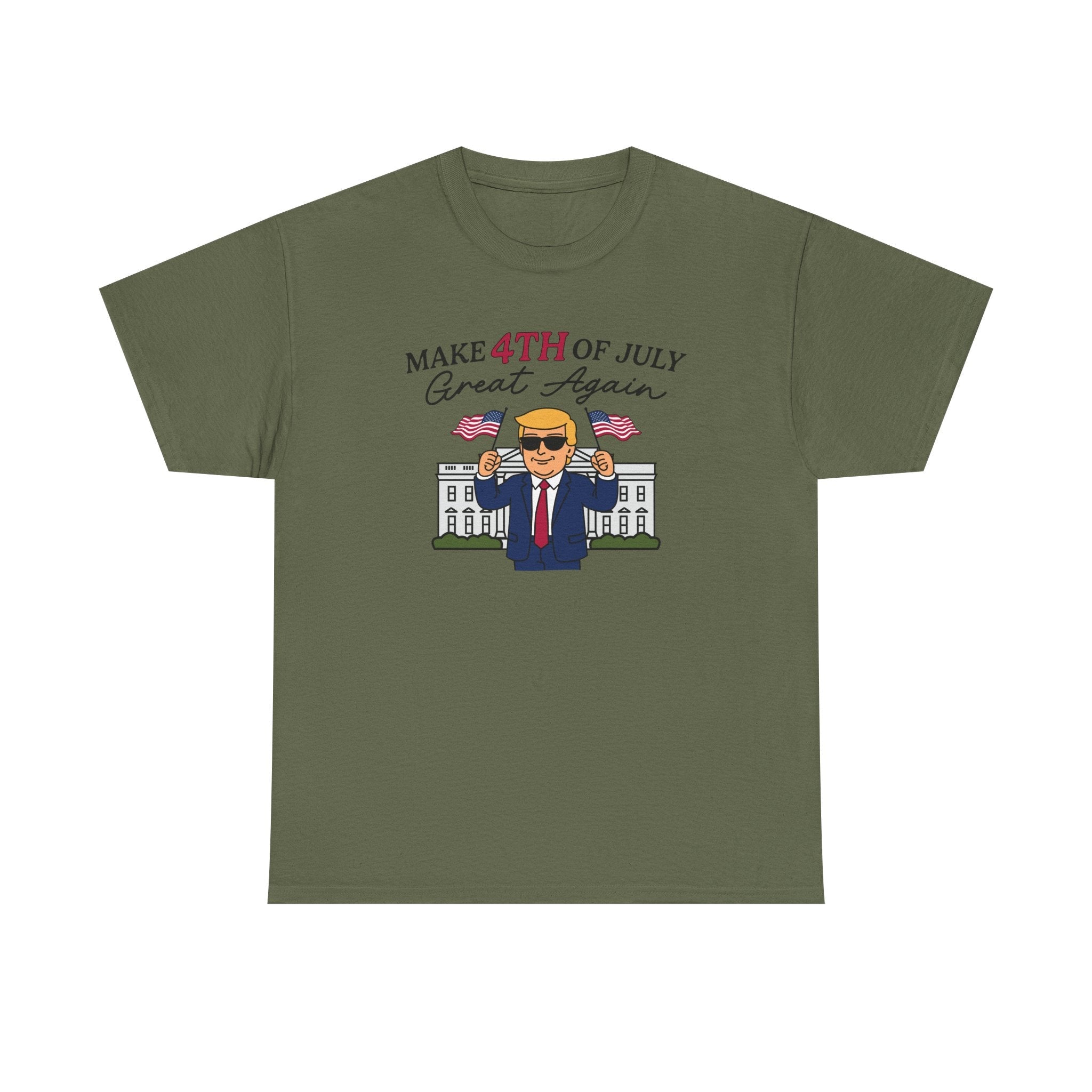 Patriotic Make 4th of July Great Again T-Shirt - PatriotDepot.com