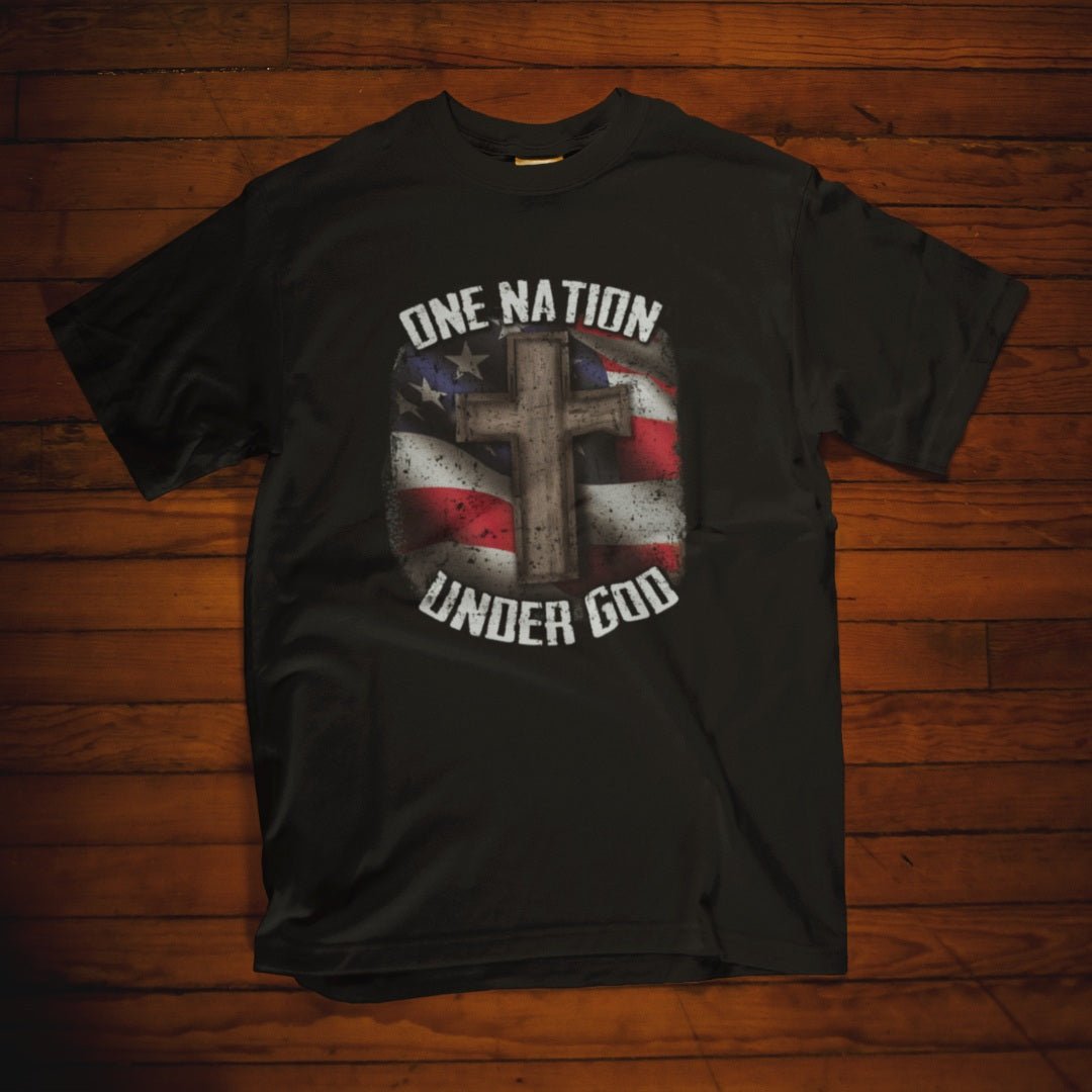 Patriotic One Nation Under God Unisex T-Shirt - PatriotDepot.com