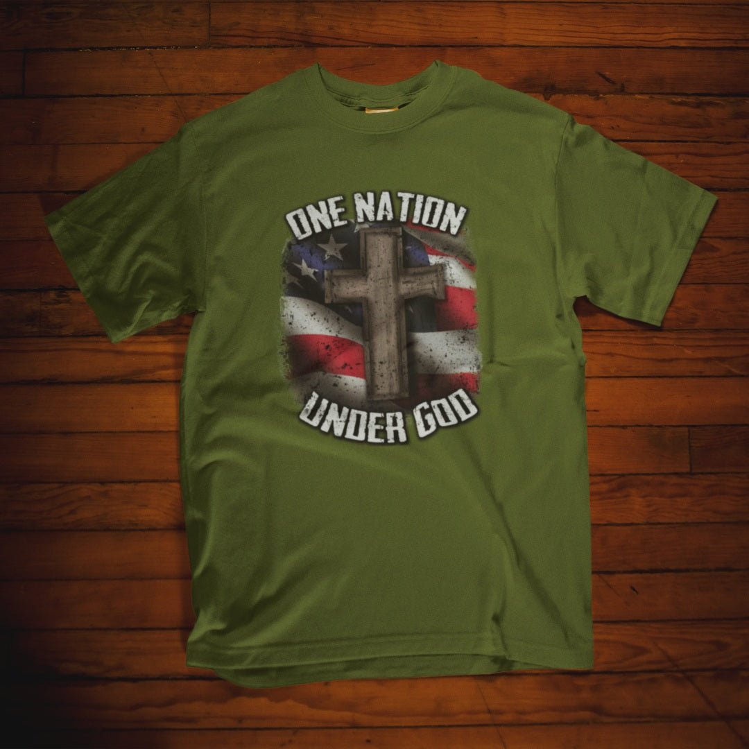 Patriotic One Nation Under God Unisex T-Shirt - PatriotDepot.com
