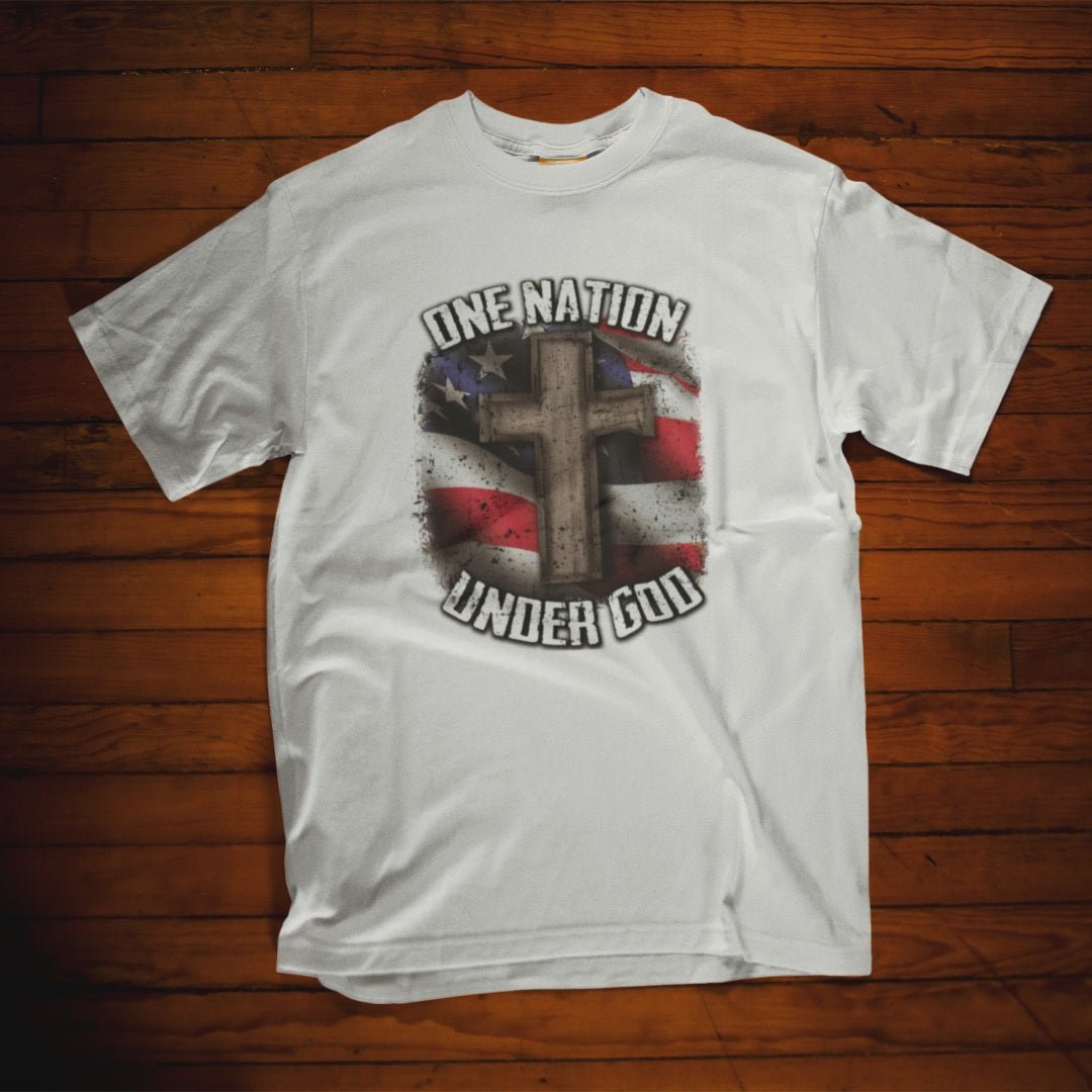Patriotic One Nation Under God Unisex T-Shirt - PatriotDepot.com