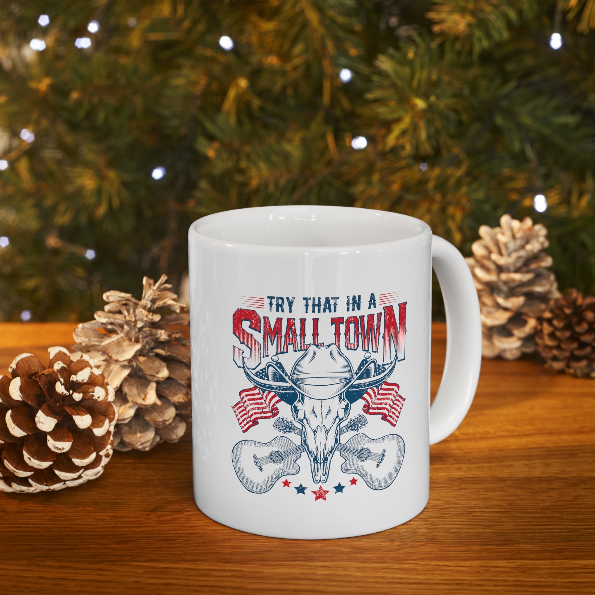 Patriotic "Try That in a Small Town" Mug - PatriotDepot.com