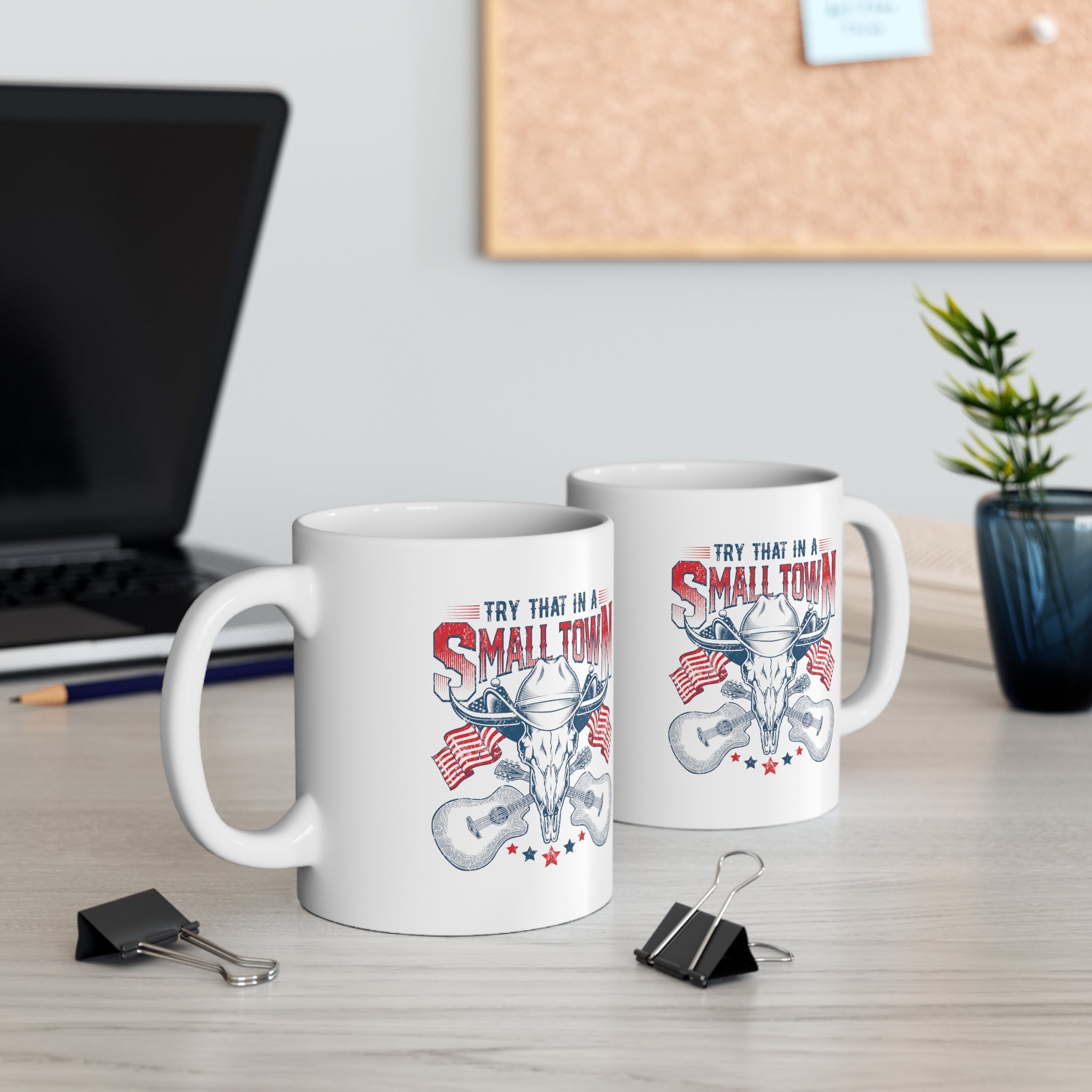 Patriotic "Try That in a Small Town" Mug - PatriotDepot.com