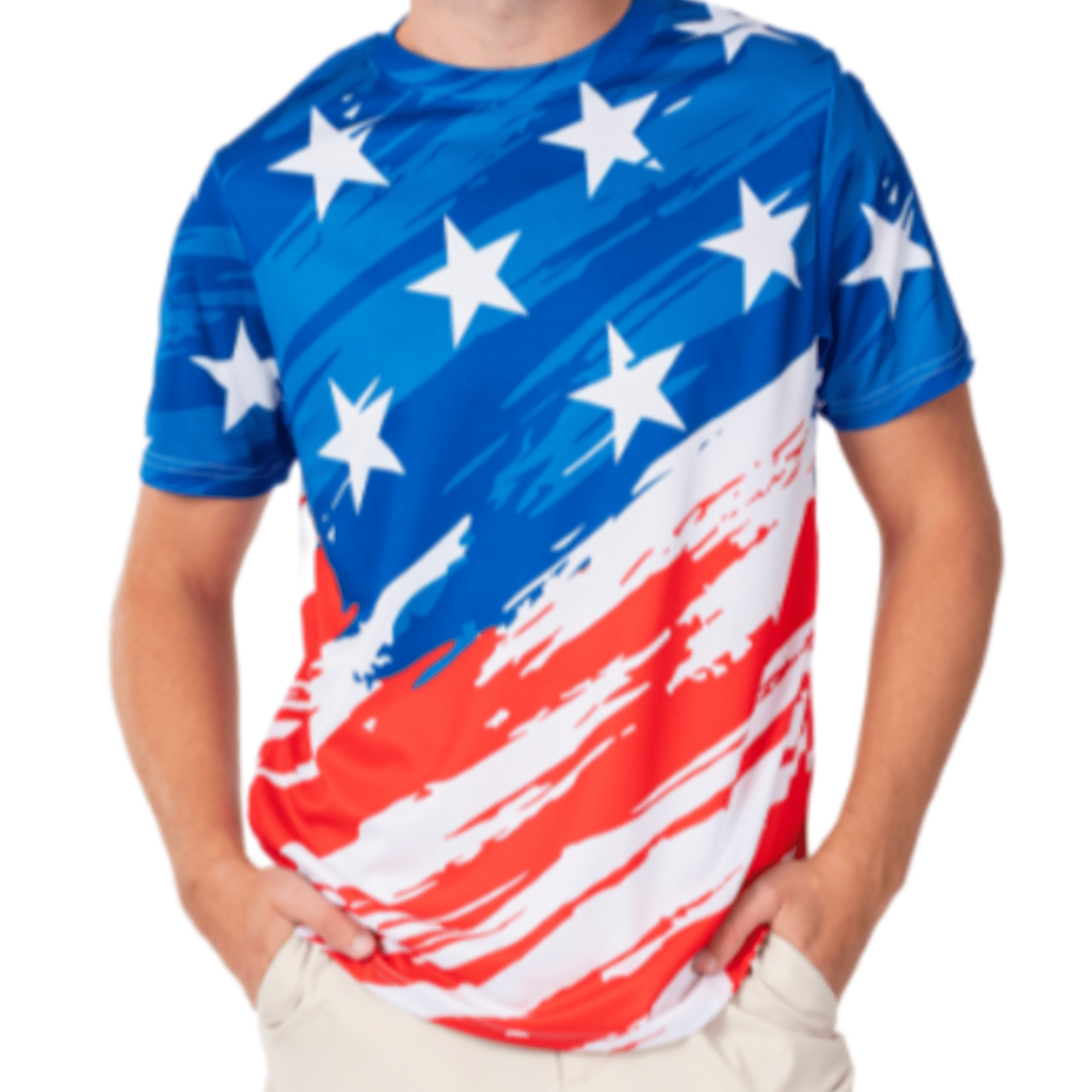 Patriotic USA Quick - Dry Jersey T-Shirt - PatriotDepot.com