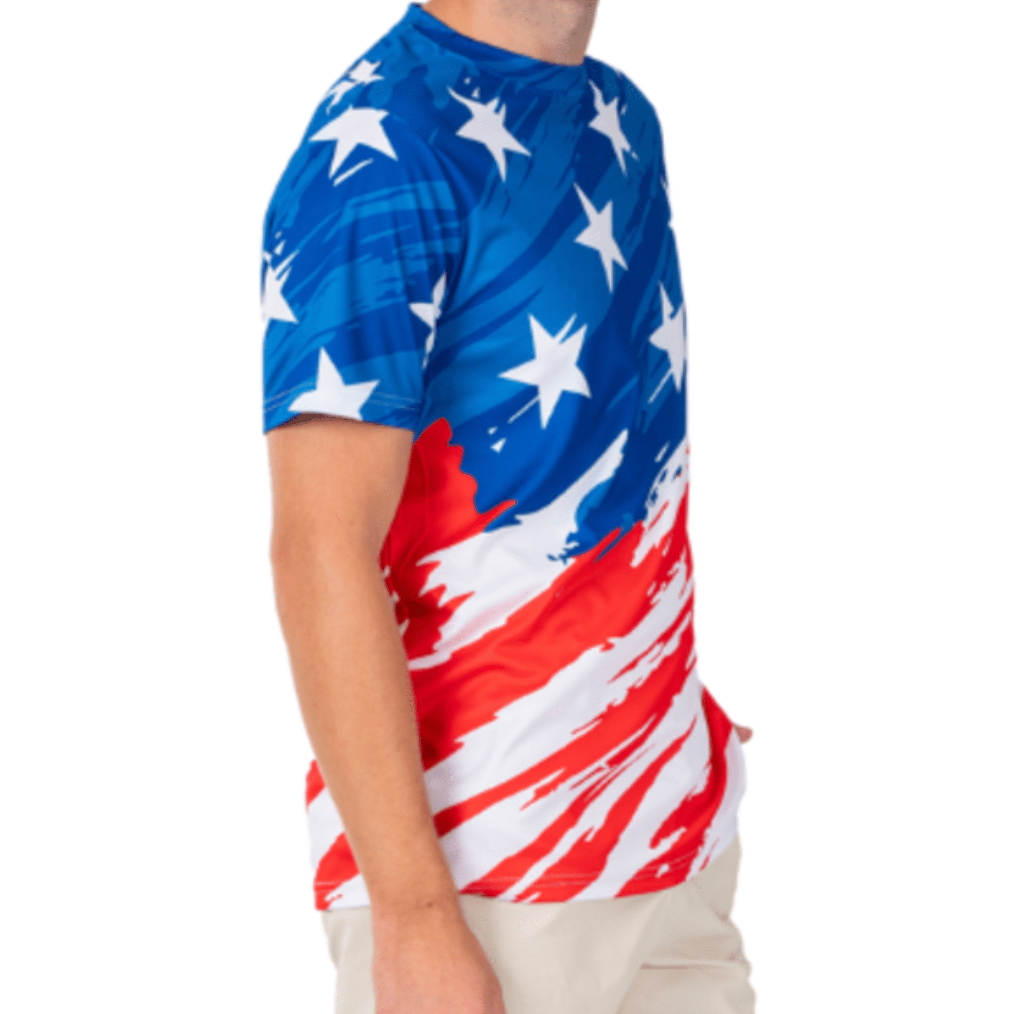 Patriotic USA Quick - Dry Jersey T-Shirt - PatriotDepot.com