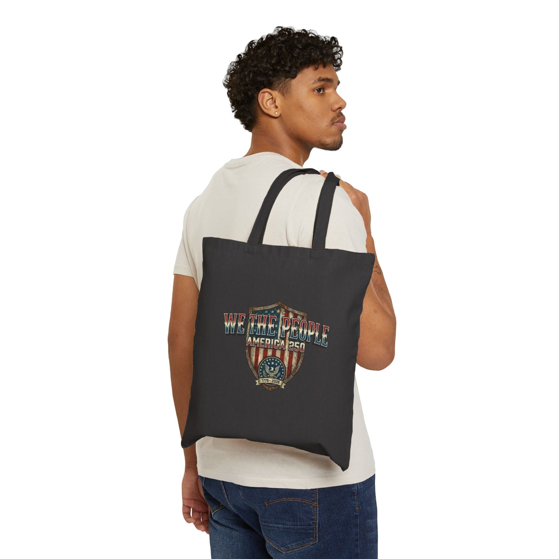 Patriotic We the People America’s 250th Anniversary Canvas Tote - PatriotDepot.com