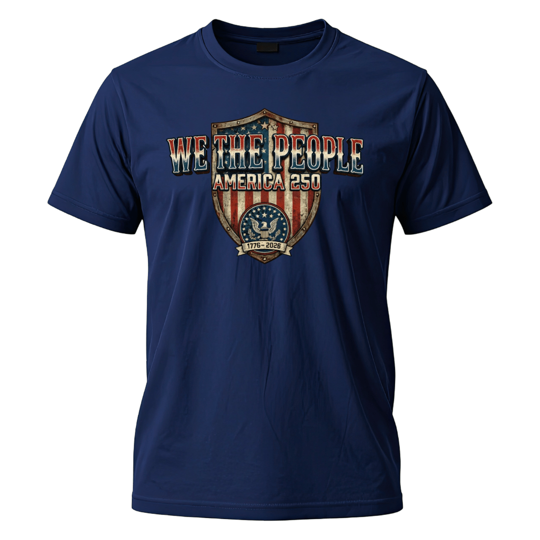 Patriotic We the People America’s 250th Anniversary T-Shirt - PatriotDepot.com