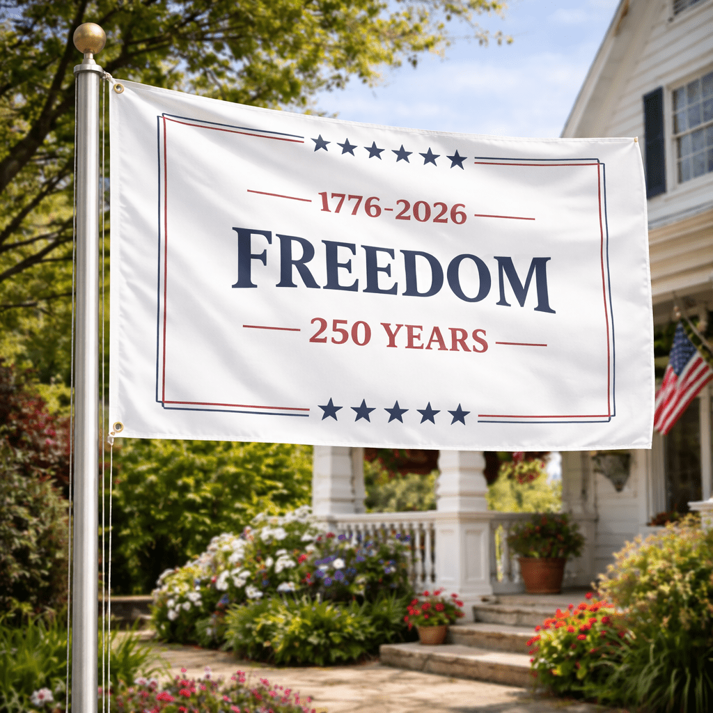 Premium 1776–2026 Freedom 250 Years Commemorative Flag (Double - Sided) - PatriotDepot.com