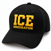 Premium 3D Custom Embroidered Immigration I.C.E.Hat - PatriotDepot.com