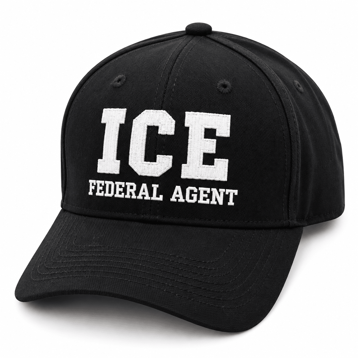 Premium 3D Embroidered I.C.E. Agent Hat - PatriotDepot.com