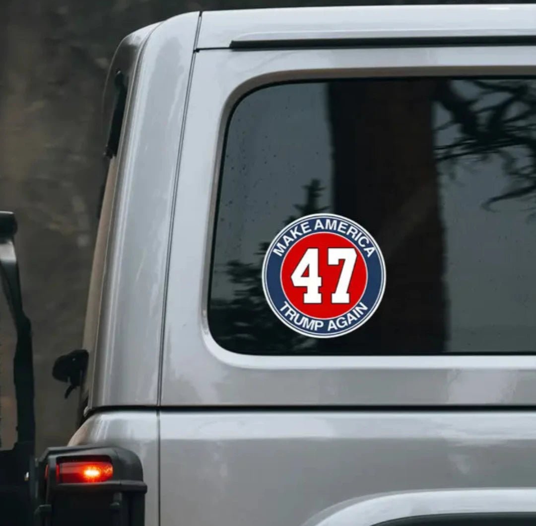 Premium 47 Make America Trump Again Bumper Sticker - PatriotDepot.com