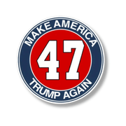 Premium 47 Make America Trump Again Bumper Sticker - PatriotDepot.com