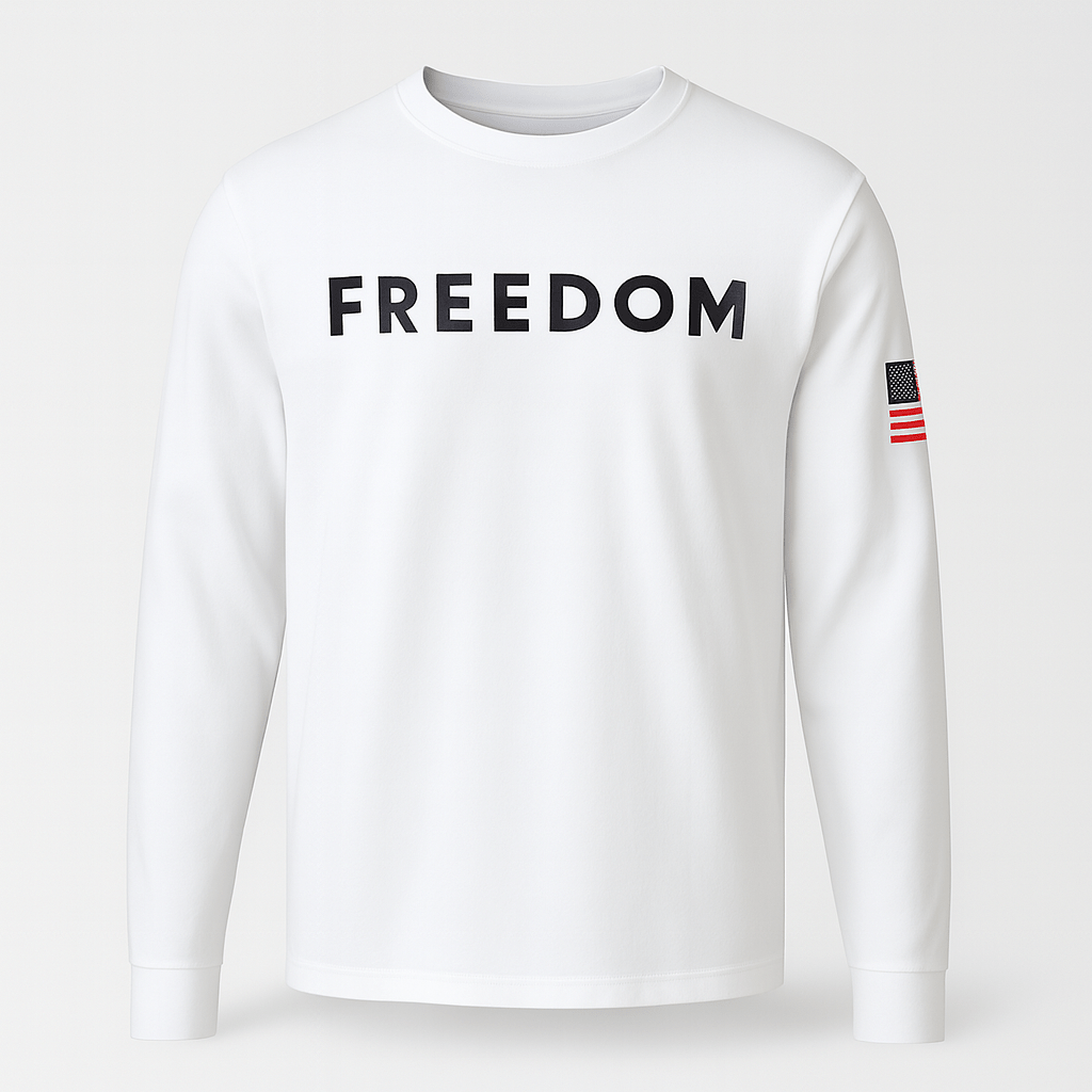 Premium Charlie Kirk Freedom Long Sleeve T-Shirt - PatriotDepot.com