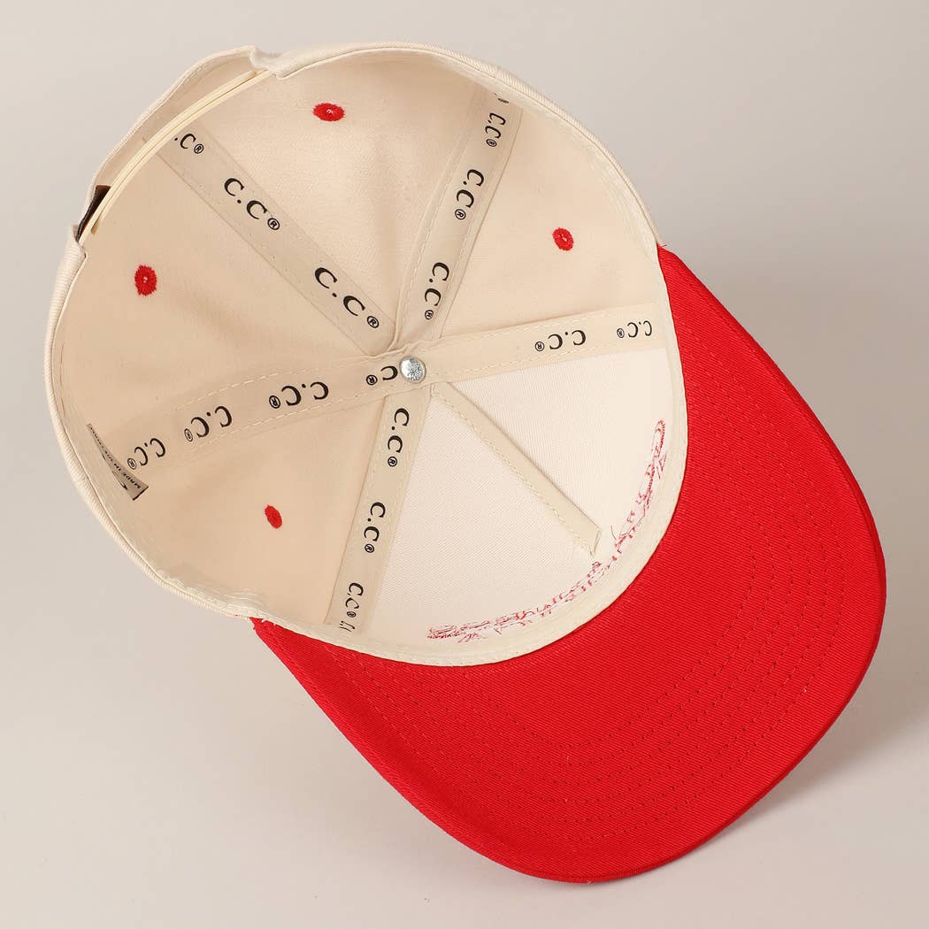 Premium God Bless America Two - Tone Embroidered Canvas Hat - PatriotDepot.com