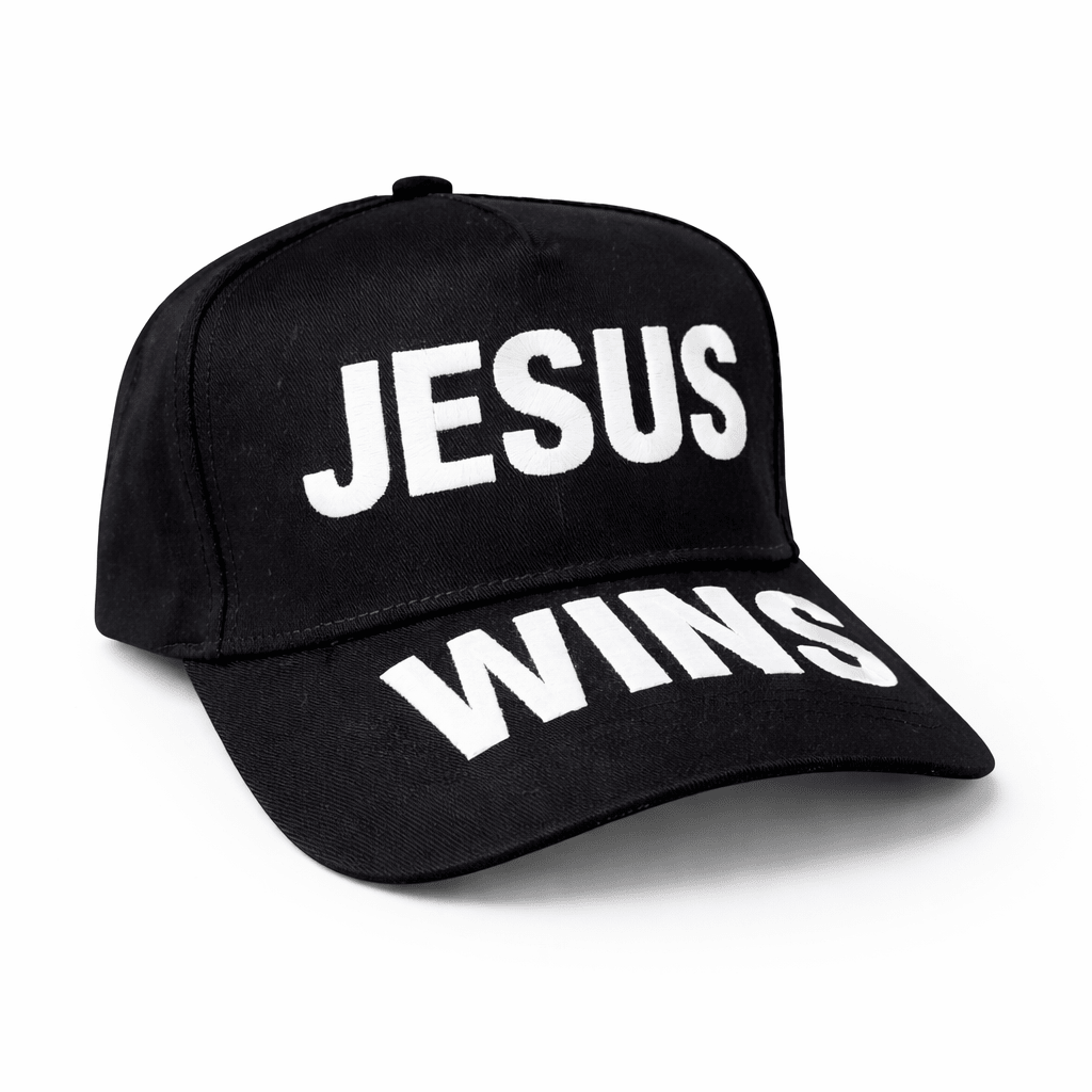 Premium Jesus Wins 3D Custom Embroidered Hat - PatriotDepot.com