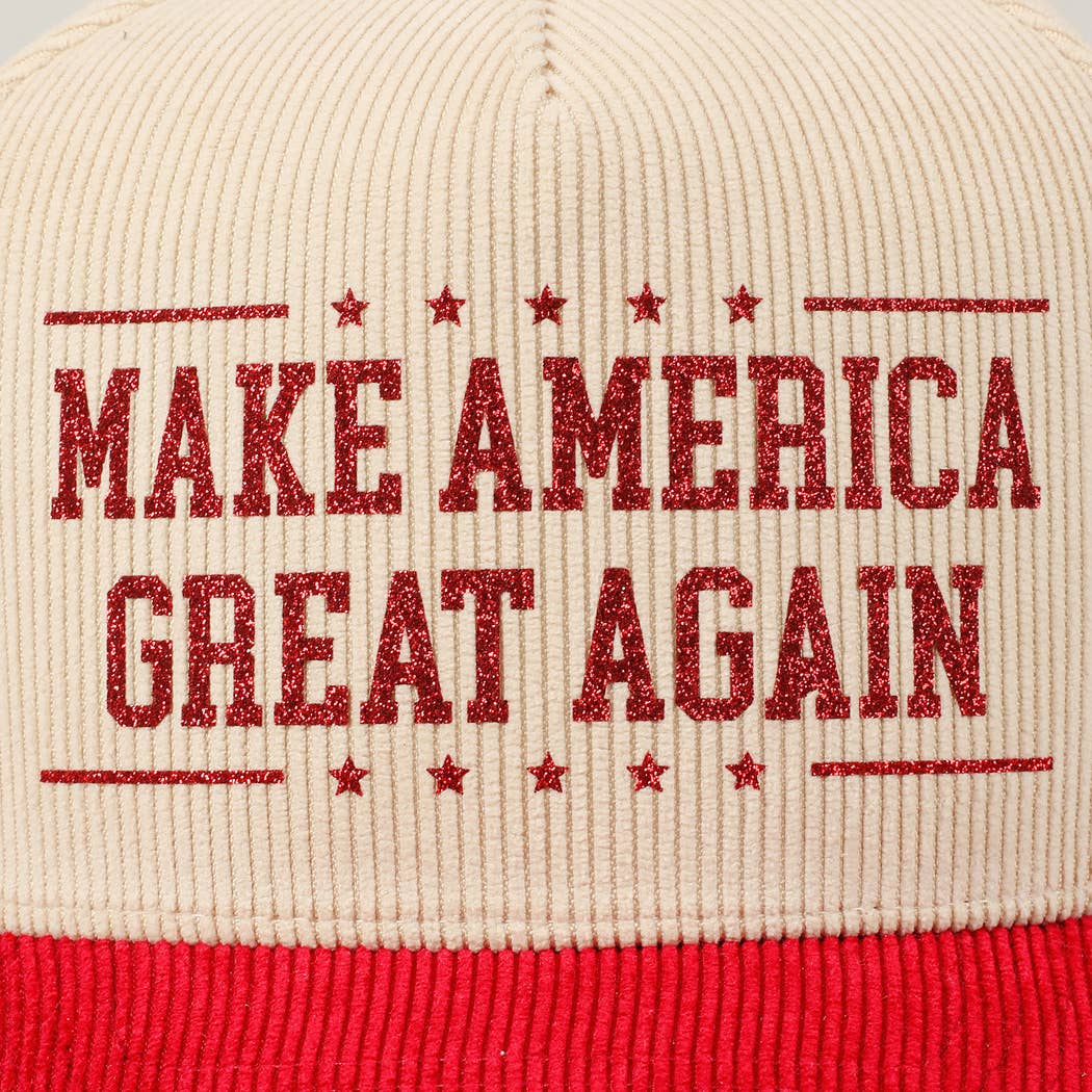 Premium Make America Great Again Corduroy Hat - PatriotDepot.com