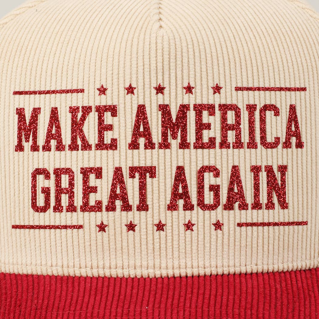Premium Make America Great Again Corduroy Hat - PatriotDepot.com