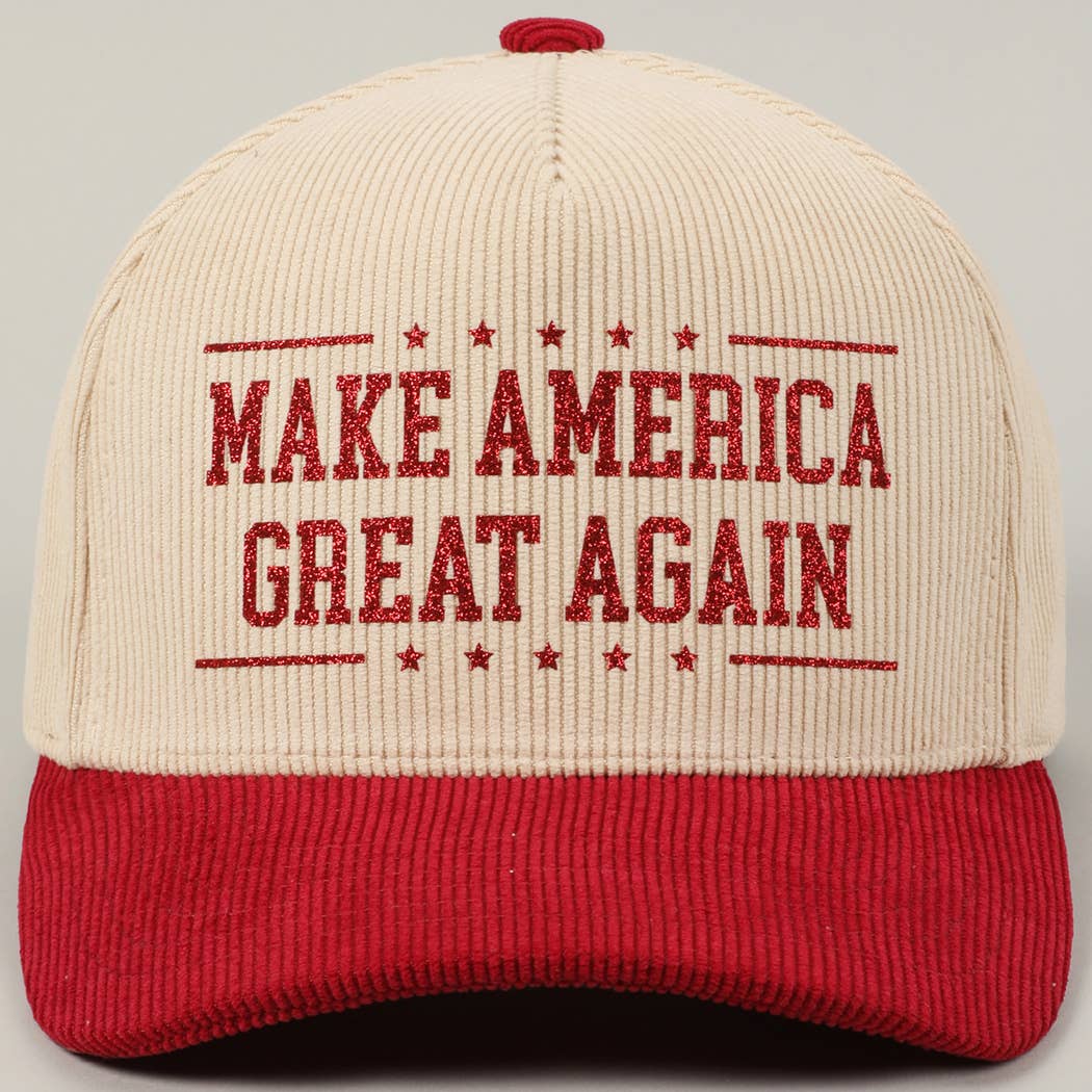 Premium Make America Great Again Corduroy Hat - PatriotDepot.com