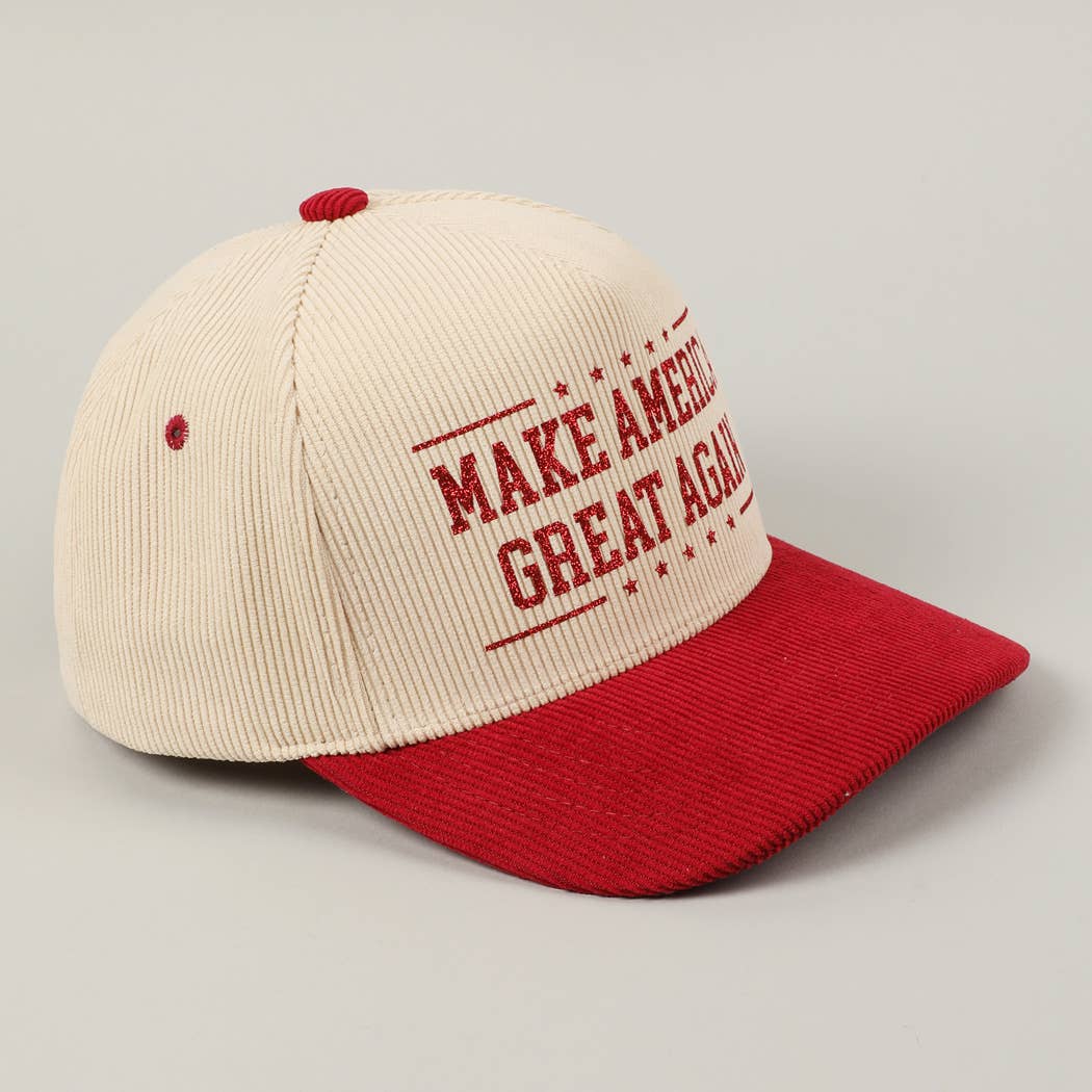 Premium Make America Great Again Corduroy Hat - PatriotDepot.com