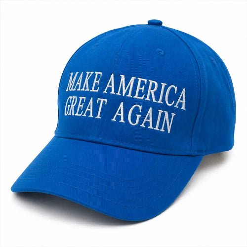 Premium Make America Great Again Embroidered Hat (Turquoise) - PatriotDepot.com