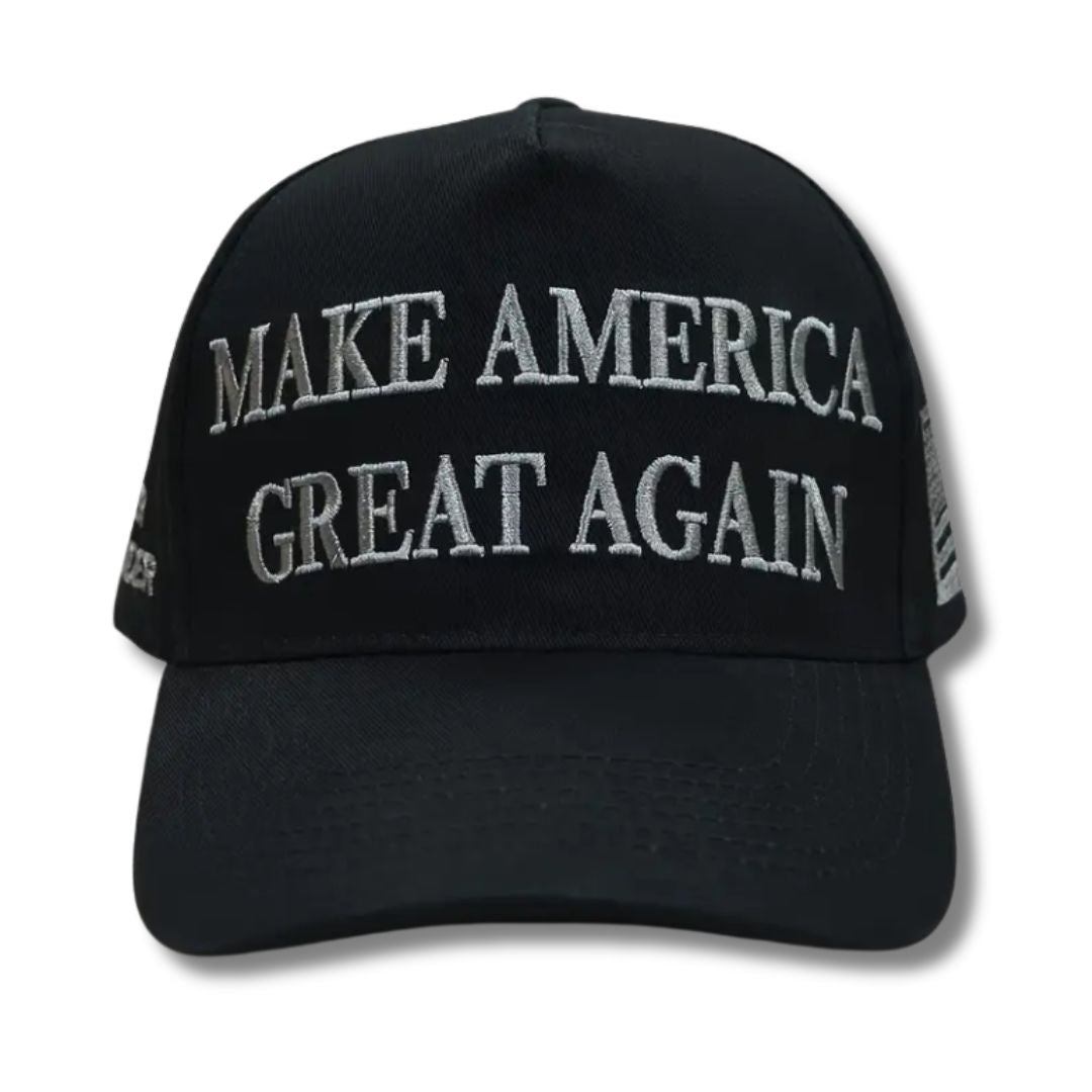 Premium Make America Great Again Never Surrender Embroidered Hat 4 Sided Design - PatriotDepot.com