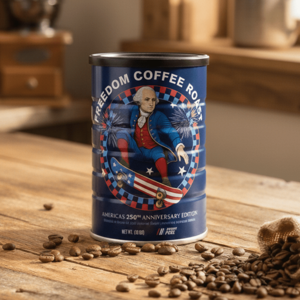 Premium Medium Roast 'Freedom' Coffee in 250th Special Edition/Designer Tin - PatriotDepot.com