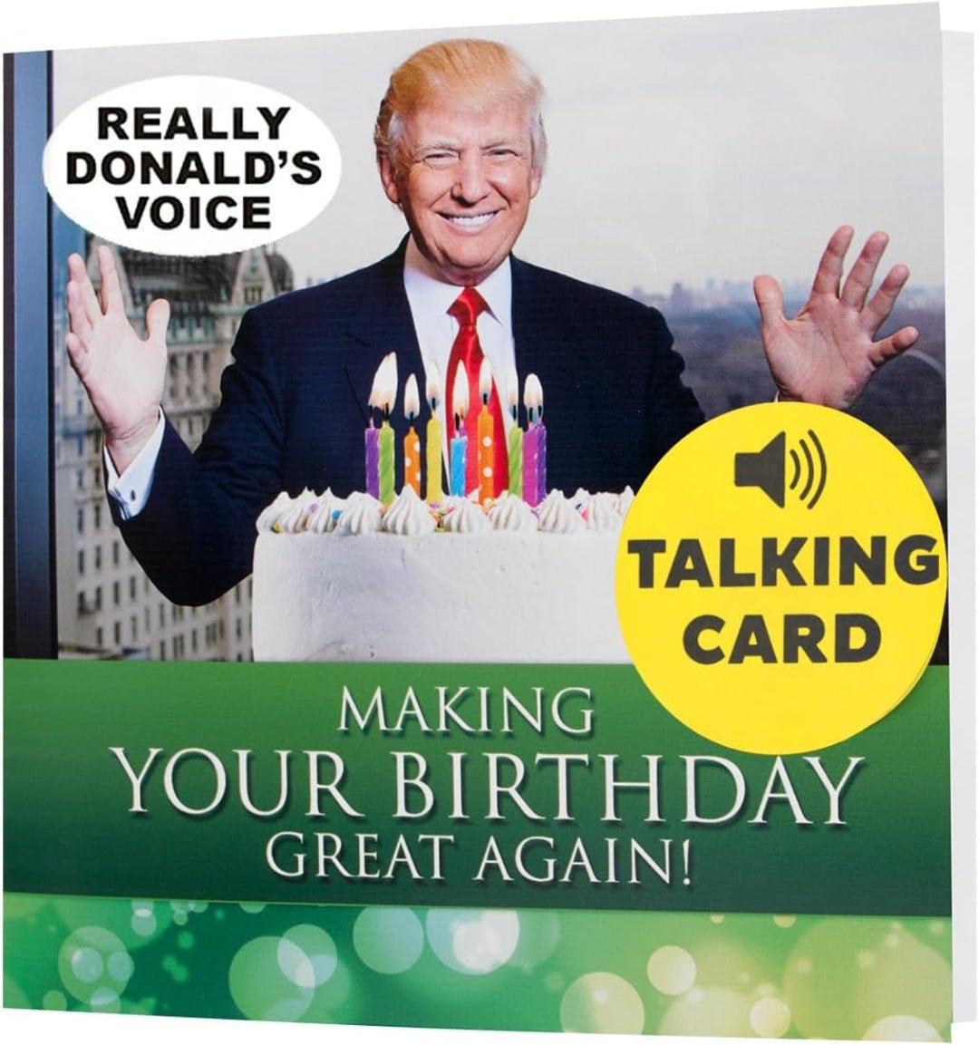 President Donald Trump Oval Office Birthday Card with Authentic Voice - PatriotDepot.com
