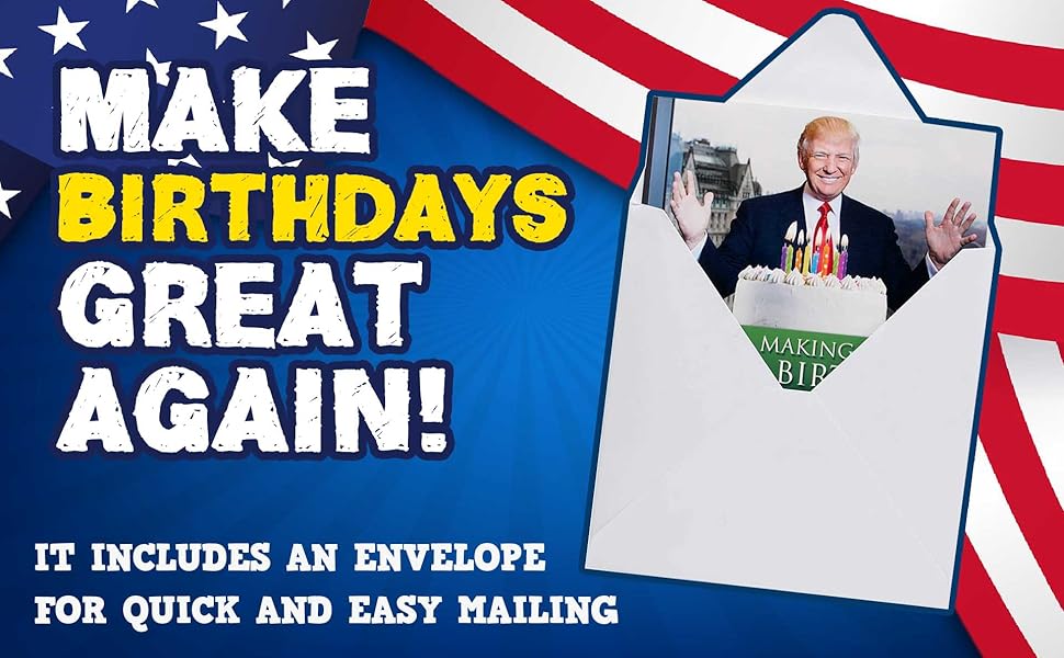 President Donald Trump Oval Office Birthday Card with Authentic Voice - PatriotDepot.com