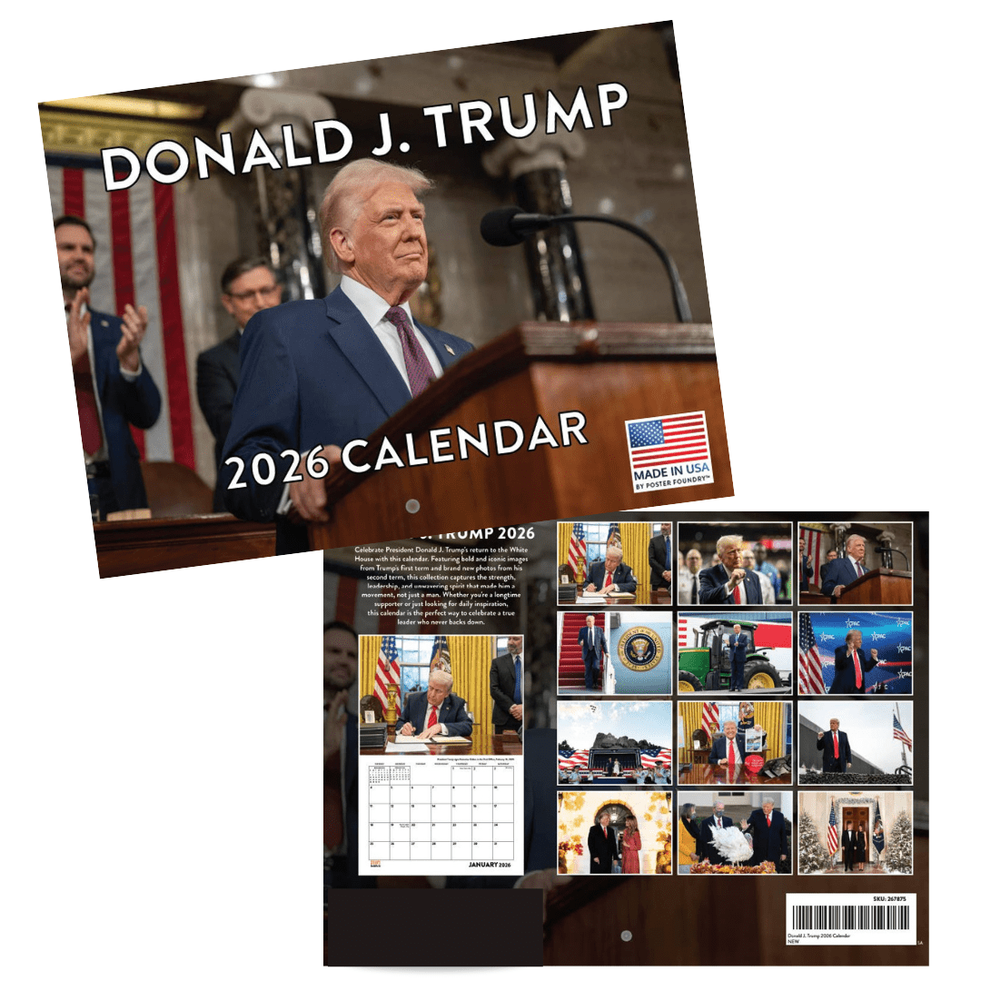 President Trump 2026 Wall Calendar — A Year of Greatness - PatriotDepot.com