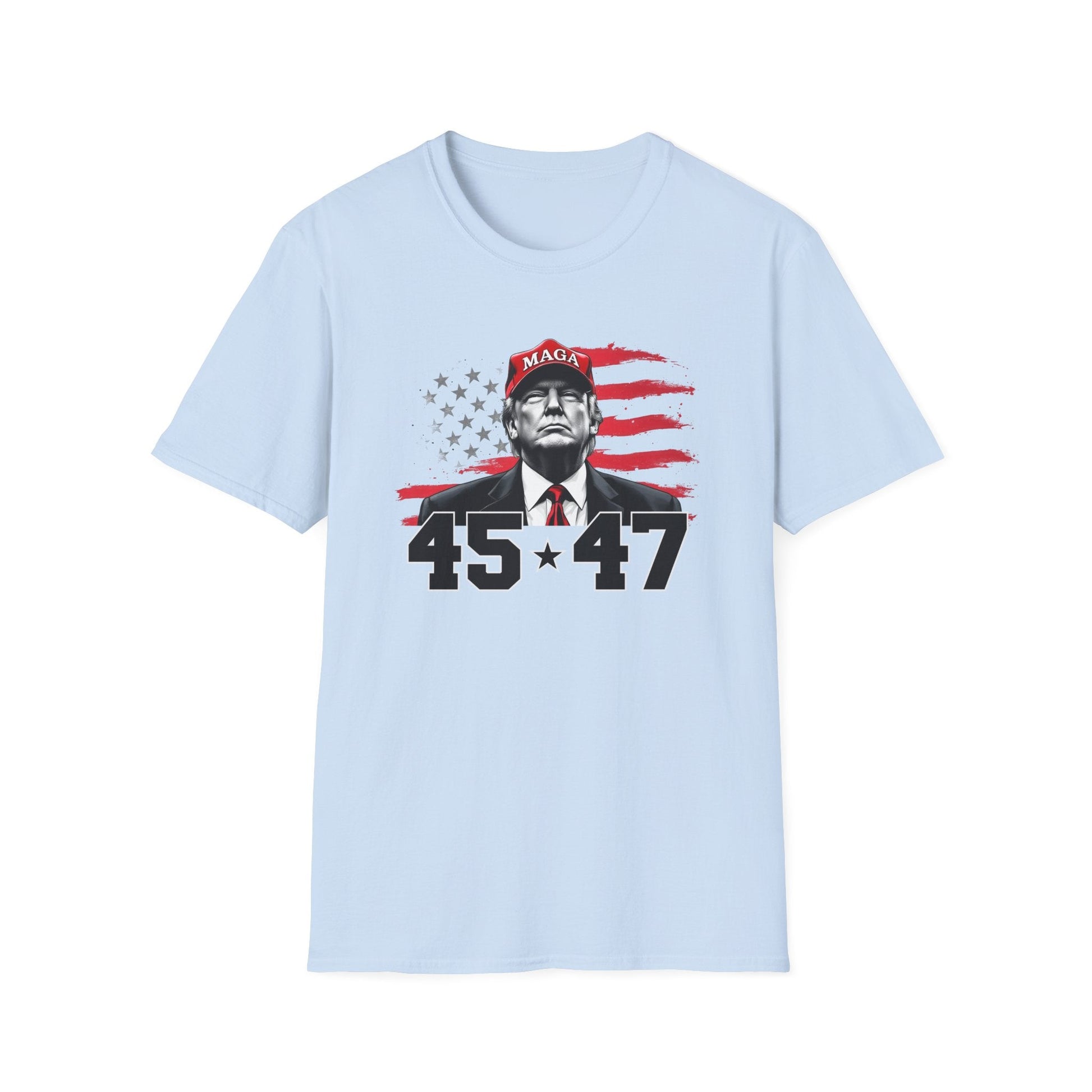 President Trump 45 * 47 Patriotic T-Shirt - PatriotDepot.com