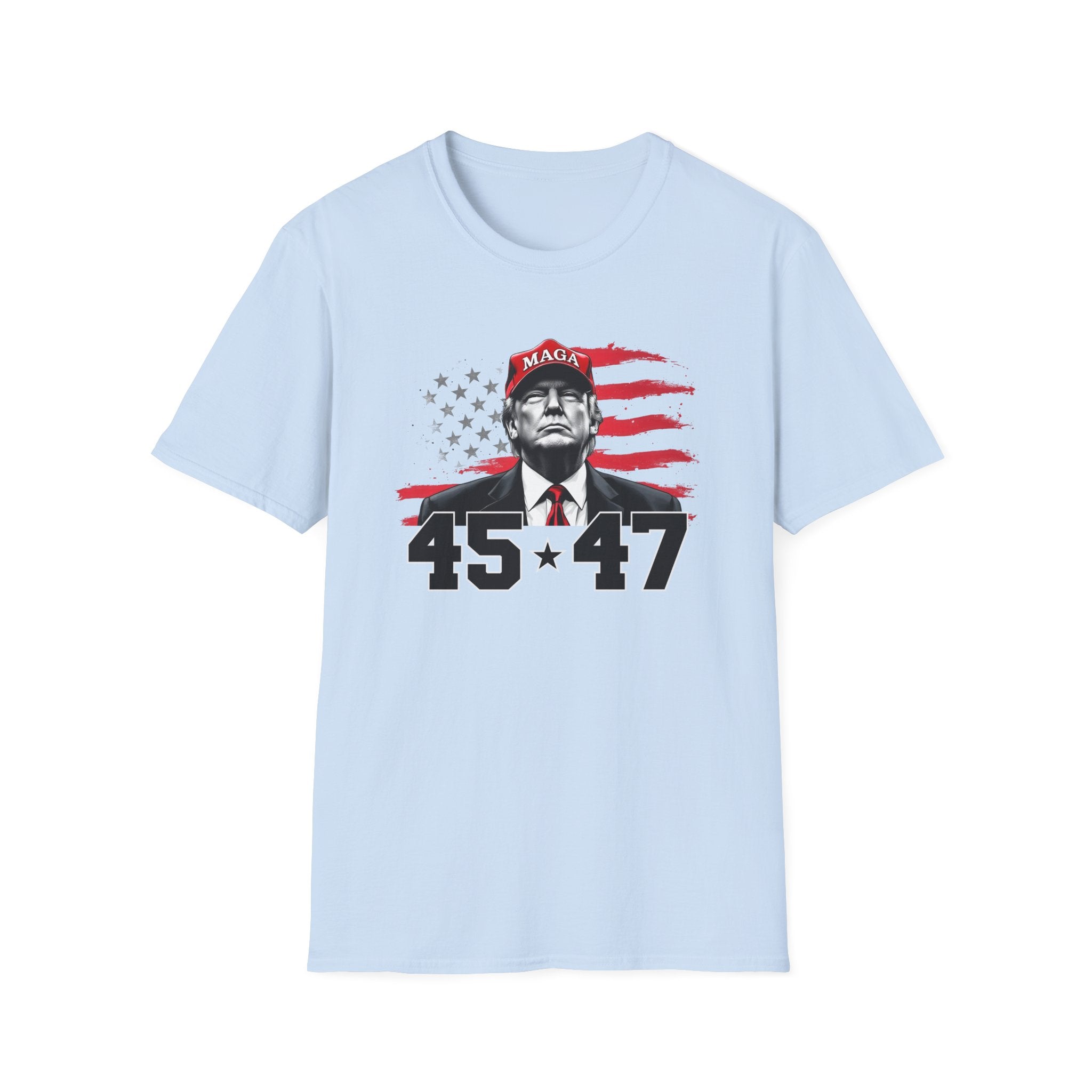 President Trump 45 * 47 Patriotic T-Shirt - PatriotDepot.com