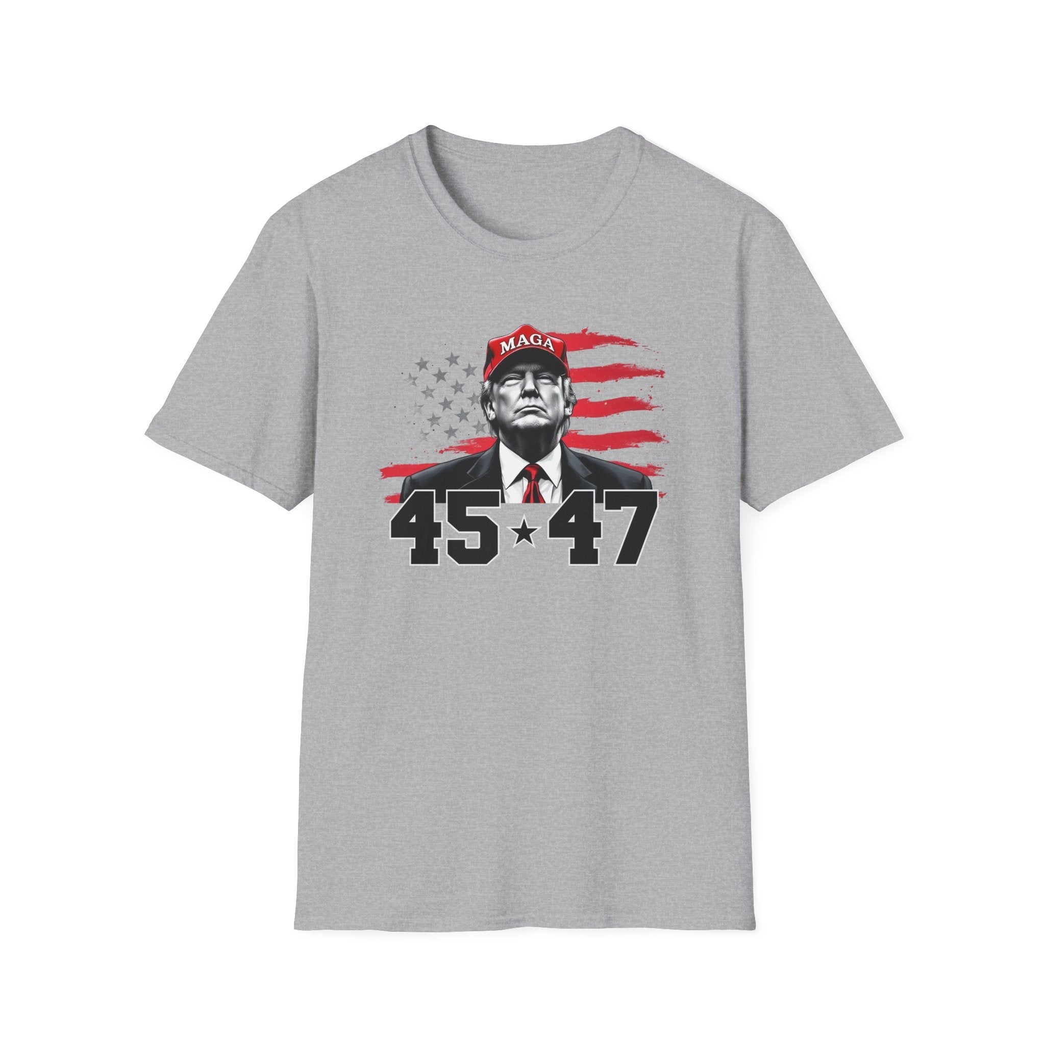 President Trump 45 * 47 Patriotic T-Shirt - PatriotDepot.com