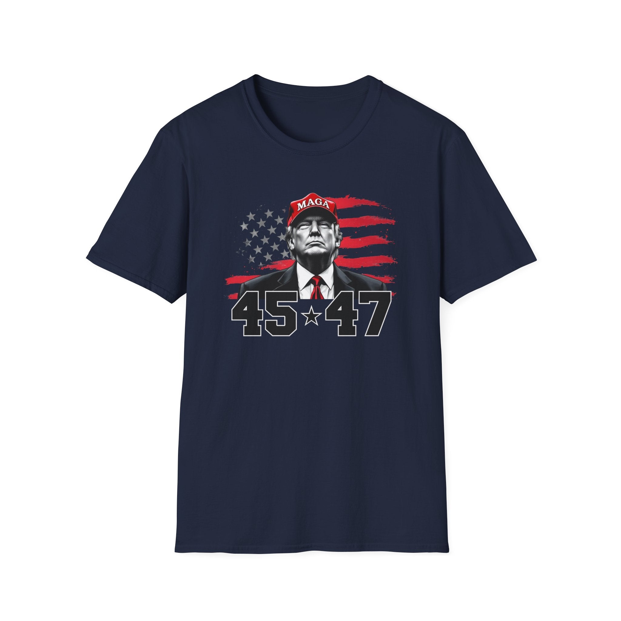 President Trump 45 * 47 Patriotic T-Shirt - PatriotDepot.com