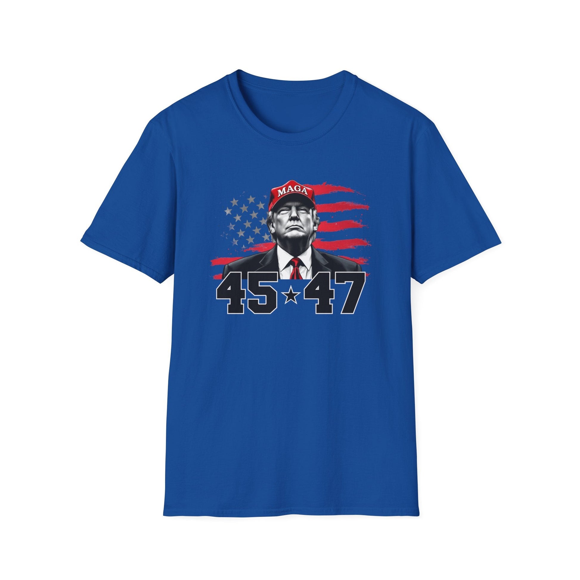 President Trump 45 * 47 Patriotic T-Shirt - PatriotDepot.com