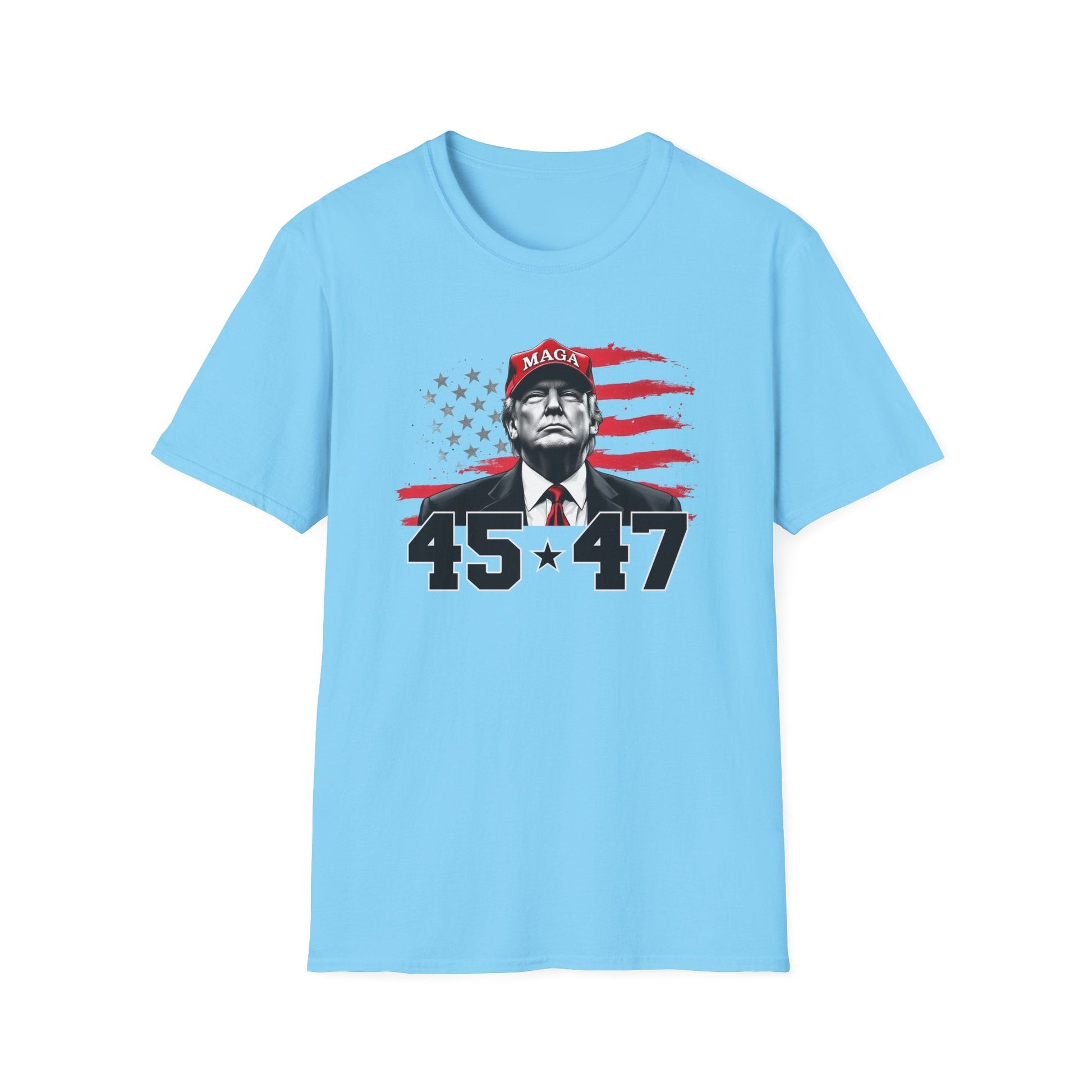 President Trump 45 * 47 Patriotic T-Shirt - PatriotDepot.com