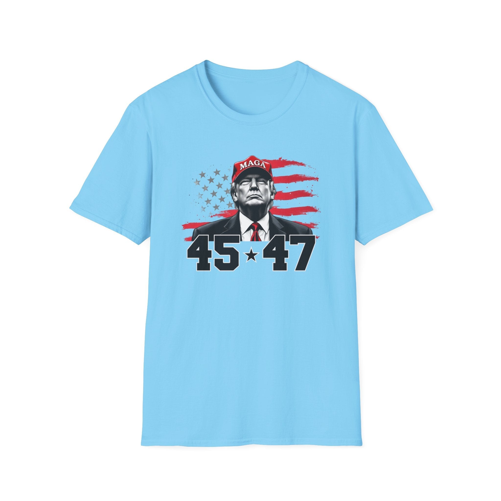 President Trump 45 * 47 Patriotic T-Shirt - PatriotDepot.com