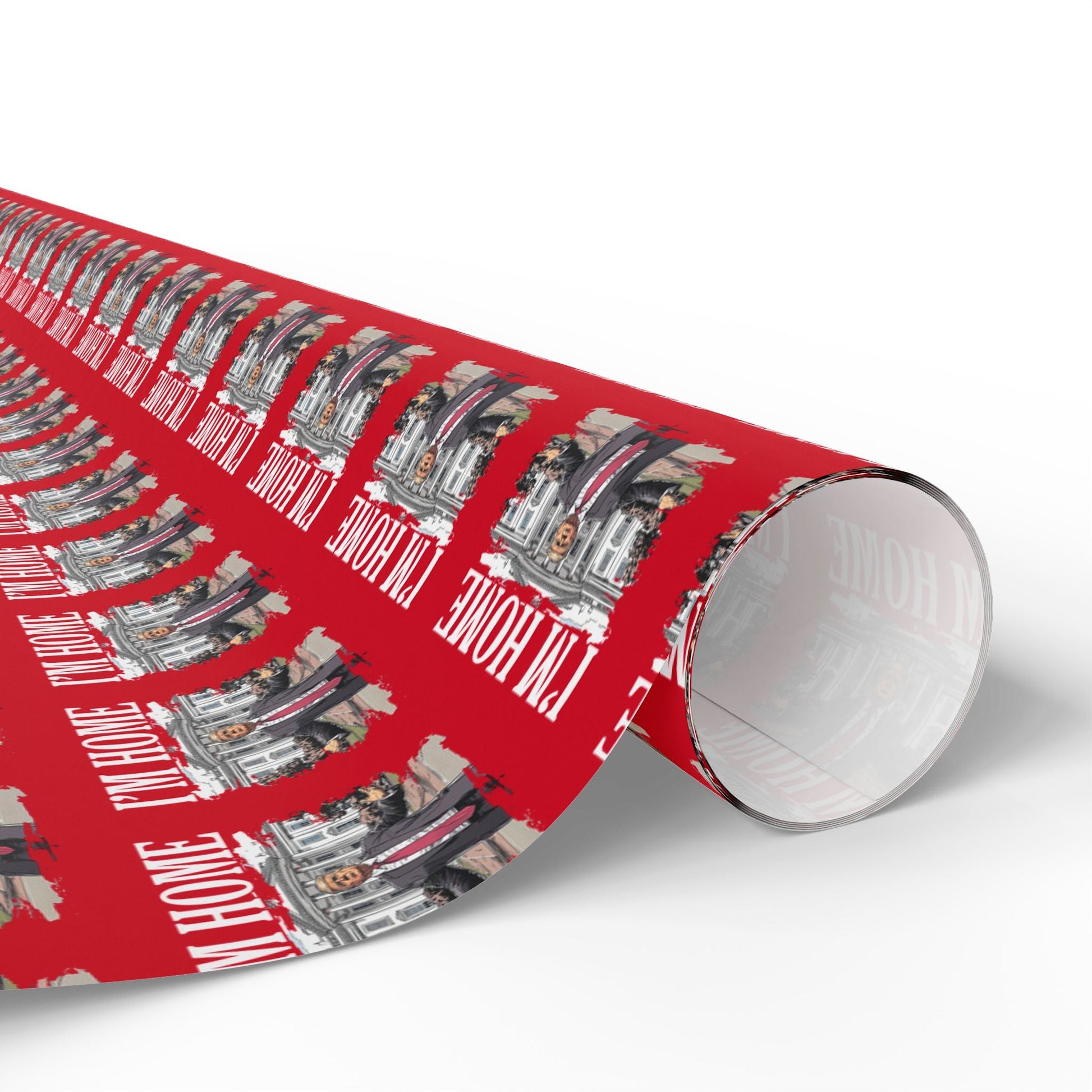 President Trump "I'm Home" Custom Wrapping Paper Roll - PatriotDepot.com