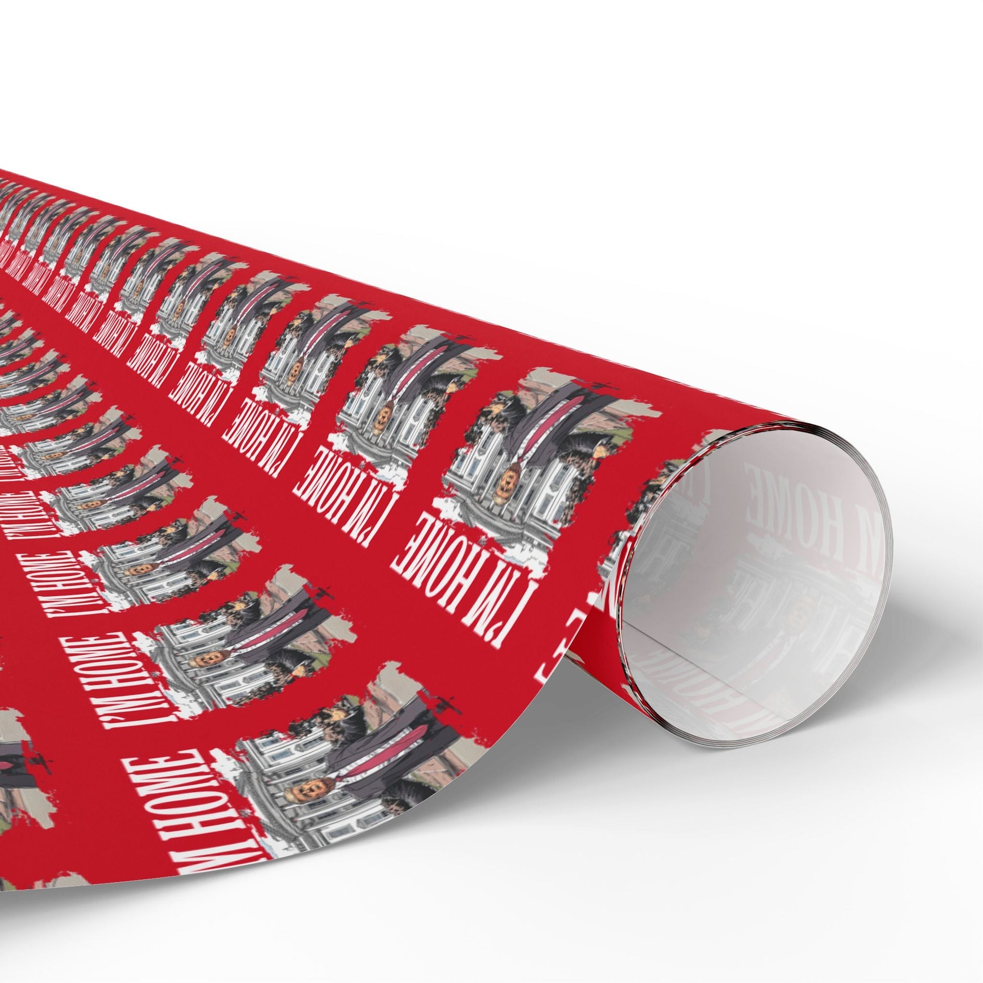 President Trump "I'm Home" Custom Wrapping Paper Roll - PatriotDepot.com