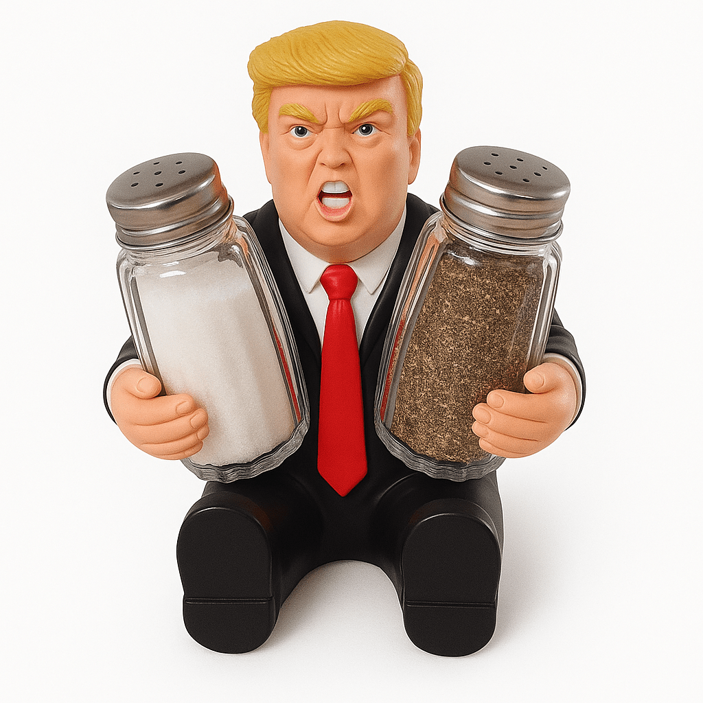 President Trump Salt & Pepper Shaker Holder - PatriotDepot.com