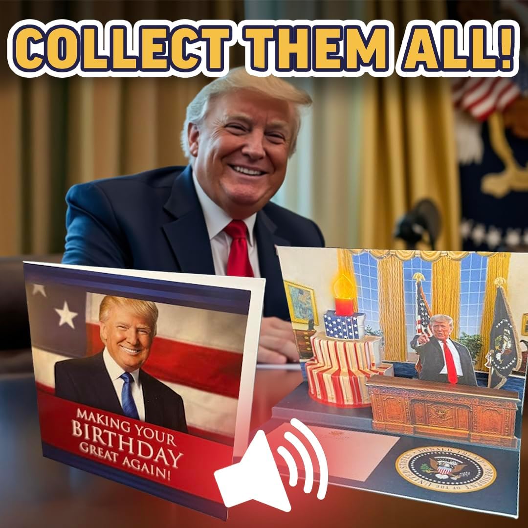 President Trump Talking Birthday Card – Make Birthdays Great Again! - PatriotDepot.com