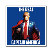 President Trump "The Real Captain America" Refrigerator Magnet (3 Sizes) - PatriotDepot.com